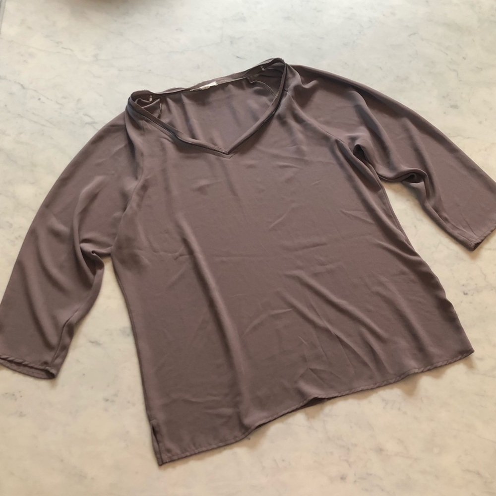 Nordstrom Blouse with Zipper Detail